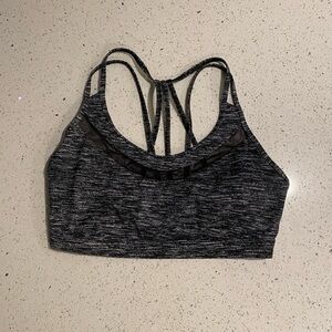 Victoria Secret Sport Black Strappy Sports Bra